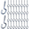 Mudder Christmas Lights Hanger Screw Hooks, Outdoor String Ceiling Wire and Fairy Lights for New Year Party (Silver, 30