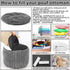 2 20 15 Inch Teenyyou Pcs x Unstuffed Pouf Cover Ottoman Foot Rest - No Filler, Faux Rabbit Fur Foot Stool Floor Bean