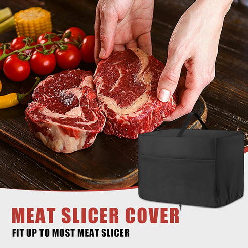 Dust-proof Meat Slicer Cover for Home, Compatible with OSTBA Meat Slicer Commercial, 15" L x 11" W x 11" H