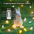 8 EXF Easter Decorations Bunny Pastel Fairy Lights, Battery Operated with Remote & Modes & Timer, Waterproof Easter