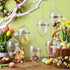 Gemscream 6 4 Inch Pcs Hinged Glass Clear Easter Box Ornament Egg Fillable Ornament That Open Orb Clear Glass Ball