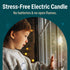 Holiday Joy Window Candles Kit - Pack of 1-9-inch-Tall Electric Candle with Auto Sensor, 2 Bulbs & Suction Cup
