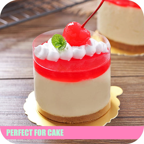 GUCUJI Cake Collar CLEAR ACETATE ROLL 125 Micron (3.1 X 394 inch) for Chocolate Mousse and Cake Decorating