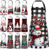Geyoga 12 Pcs Waterproof Seasonal Aprons Holiday Kitchen Aprons Adjustable Cooking Aprons for