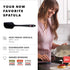 DI ORO Silicone Spatula, 600°F Heat-Resistant Rubber Kitchen Utensil, Black, Dishwasher Safe