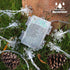 Christmas Snowflake String Lights, 20 FT 40 LED Warm White Battery Operated Fairy Lights with Remote Timer for Indoor