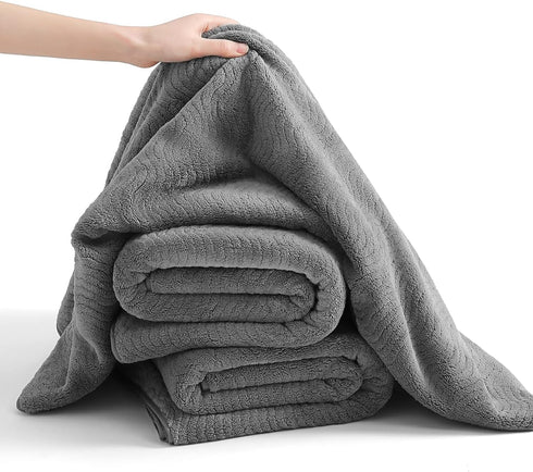 8 Set |2 Sheet,2 Towels,4 Cozy Set Piece Bath Towel Grey Oversized Large Bath Hand Washcloths| Ultra Soft Bath Towel