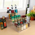 Spice Rack, No Tool Needed Self-derived Snap On Assembly Shelf for Kitchen Cabinet Organizer (5 Tier)