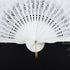 BABEYOND Marabou Feather Fan 20s Vintage Folding Hand Fan for Costume Dancing Show, Tea Party Wedding (White)