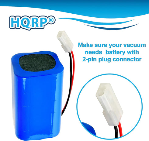 HQRP Battery Compatible with BOBSWEEP Bob Standard, Bob PetHair, Junior WJ540011, Pet Hair Plus 2.0 Robotic Vacuum