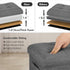 350 lbs 17x13x13in, Storage Ottoman. Foot Rest Stool with Thicker Foam Padded Seat. Linen Footstool Storage Bench