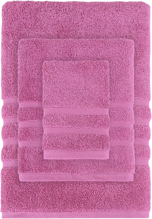 Rosyn Home 6 Set 2 2 2 100% Hotel and Spa Quality Piece Bath Towel Bath Towel Hand Towel Washcloth Soft Turkish Cotton