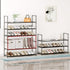 Vockot 3-Tier Floor,10-12 Stackable Shoe Rack, Sturdy & Durable Long Shoe Shelf Storage Organizer for Entryway