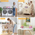 3 Pack Set, efluky Laundry Pods Container & Dryer Sheet Holder Clear Laundry Room Organization Containers with Bamboo