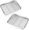 P&P CHEF Toaster Oven Tray with Rack Set (2 Pans + 2 Racks), Stainless Steel for Baking, Cooking & Roasting