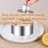 Cake Rings Mold, Stainless Steel Round Ring Molds, 4 Inch Food Rings with Pushers for Pastry Baking (6 Rings and 2