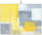 Grey Yellow Dish Drying Mats, 18x24 Inch Ultra Absorbent Microfiber Pad for Kitchen Counter, Abstract Art Dish Rack