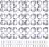 HDCRYSTALGIFTS 48pcs Clear Crystal Ball Prism 20mm Chandeliers Prism Sun Shine Catcher