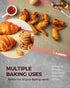 Katbite Silicone Baking Mat Colorful Collection - Set of 3: 2 Half Sheets & 1 Quarter Baking Sheet, Pink