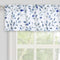 Valance for Windows, Watercolor Leaves Print Rod Pocket, 52 x 14 Inches, Blue/Gray
