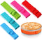 Patelai 6 Pieces Cake Pan Dampen Strips, Colorful Absorbent Baking Strips for Even Baking and Clean Edges