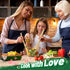 Bamboo Heart Shaped Spoon for Cooking, Wooden Kitchen Utensils, Valentine's Gifts for Mom