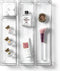 BINO 4-Piece Drawer Organizer Bin Set, Modular Bathroom and Desk Drawer Organizers for Makeup
