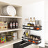 Spice Rack Organizer Wall Mount, 10" Hanging Black Spice Organizer Shelf, Farmhouse Seasoning Organizer, Space Shelves Holder for Kitchen, Flexible Bathroom Organizer by PINNIYOU
