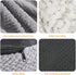 Homlazeezy 20 15 Inch Round Stuffed Pouf Ottoman for Foot Rest, Faux Fur Poufs with Foam Chunk Filling, Storage Ottoman