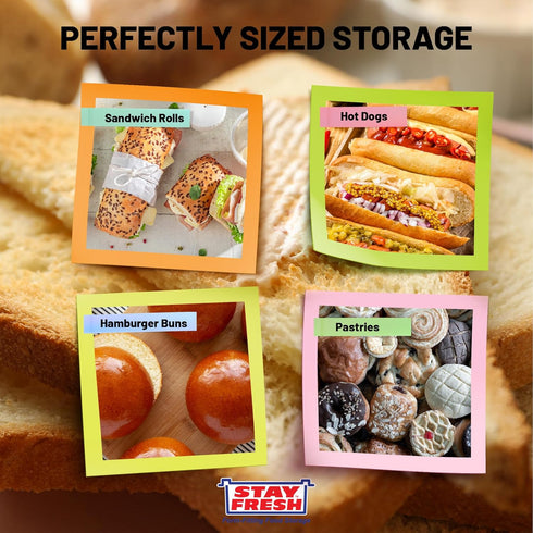 5 Kitchen Discovery Plastic Bread Box Container Preserve Bread Up To Days and Keep Flavor and Freshness - Bread Box