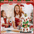 Countertop Shellwei Candy Cane Christmas Paper Towel Holder with Round Base Christmas Bathroom Decor Rustic Candy Cane