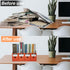 Orange-red Cardboard Magazine Holder (2 Pack), Sturdy Vertical File Folder Organizer for Desk, 10.6'' H×10.2'' L ×3.5''W