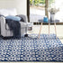 4 6 Ompaa Ultra Soft Shaggy Rugs Memory Foam Bedroom Carpet, Blue x Feet, Plush Geometric Textured Area Rugs for Living