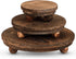 Amyhill 3 Pcs 8/6/4 Inch Wooden Risers for Display Wood Pedestal Stand