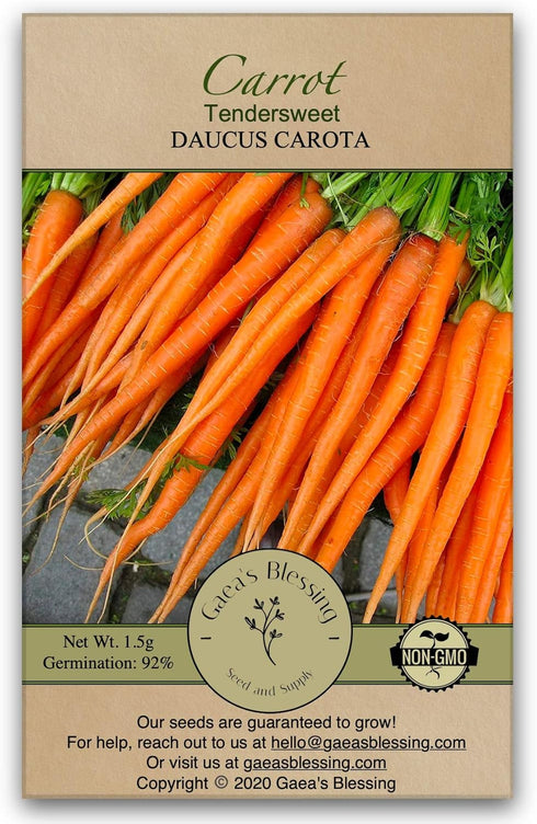Gaea's Blessing Seeds - Carrot Seeds - Tendersweet - Non-GMO Seeds with