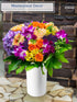 Royal Imports 5X8 Flower Acrylic Vases Cylinders - Decorative Centerpiece Display for Home or Wedding, White