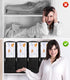 MISSLO 4 Pack Bed Sheet Organizers and Storage for Queen/King Size Sheets, Pillow Cases, Towels, Clothes with Clear