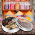 7 7 KSJONE Seasoning Box, Compartments and Spoons Seasoning Rack Spice Pots, Storage Container Condiment Jars Stainless