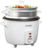 Tayama RC-8 Rice Cooker with 8 Cup Steam Tray, White