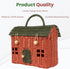 KOLWOVEN Rattan Storage Basket with Lid - Mouse in a Box - Small Doll House - Decorative Hand Woven Shelf Organizer