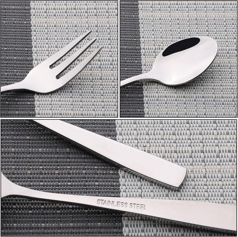 Begale 12-piece Stainless Steel Tea Spoons and Tasting Forks, 6 Tasting Forks + 6 Teaspoons
