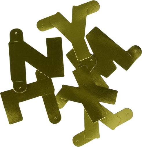 Beistle Designer Letters & Numbers Kit, Gold