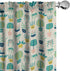 Lunarable Botanical Curtains, Vintage Doodle Pattern of Home Plants, 2 Panel Set for Living Room, 28" x 84", Eggshell
