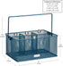 Mind Reader Utensil Holder, Silverware Organizer, Metal Mesh Caddy, Kitchen Cutlery Holder, 10"L x 7"W x 4.75"H