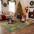 3x5 3-12 Merelax Kids Car Area Rug, Grey Green Area Road Rugs for Living Room Playroom Classroom Bedroom, Non Slip Kids