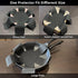 Pot & Pan Protectors, 3-Piece Silicone Cookware Protector Pad, Stacking Pan Protector. It Has a Unique Opening and Fixing Design That Can be Used to Protect and Separate Pots and Pans-Black by Mofason