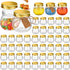 Yungyan 50 Pcs 4 oz Small Jars with Lids, Clear Mini Mason