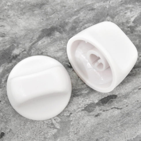 S600349 Range Hood Knob, S99360233 Fan Knob Replacement Parts for Kitchen Appliances, 2PCS White