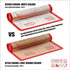 Silicone Baking Mat Set of 4, GUANCI Non-Stick Reusable Pizza Bakeware Mat for Making Cookies, Pizza, Pastry, Bread
