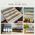 36 Pack Set, 4oz Glass Spice Jars with Labels with Metal Lids and Shakers Farmhouse Small Clear Empty Spice Bottles